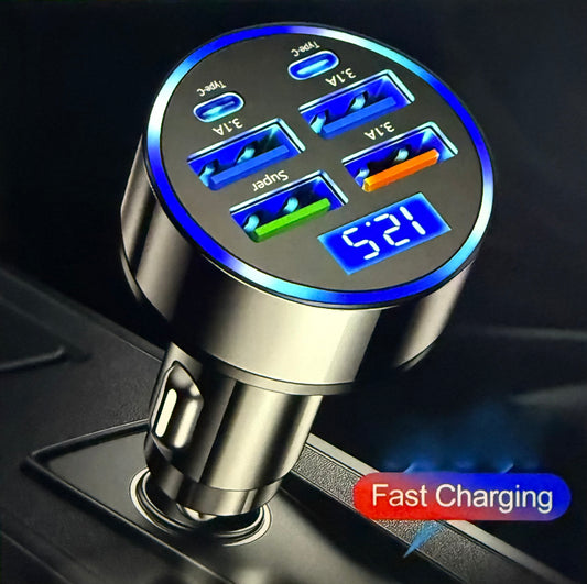 2PD 4USB fast charging car charger.